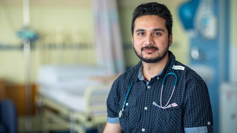 Dr Etasham Yousaf pictured at St Luke’s General Hospital in Kilkenny. Photograph: Dylan Vaughan