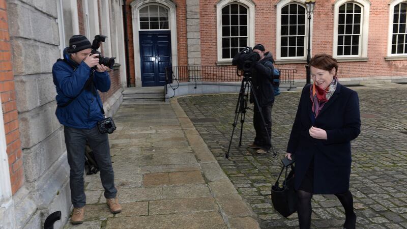 Former Garda commissioner Nóirín O’Sullivan arriving at the tribunal in Dublin Castle in January.Photograph: Dara Mac Dónaill / The Irish Times