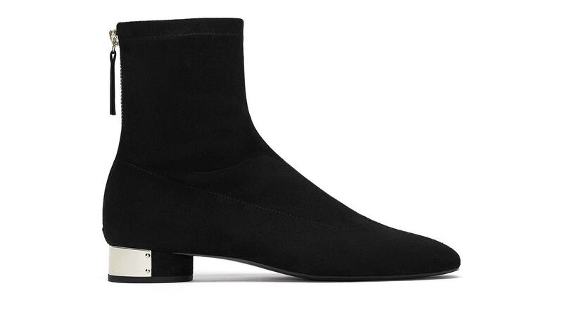 Black zip back ankle boots Zara  39.95