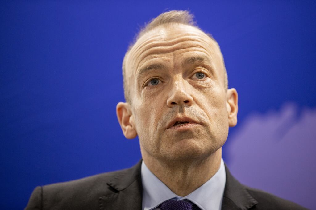 Chris Heaton-Harris, the UK's Secretary of State for Northern Ireland, in Belfast on Tuesday. Photograph: Liam McBurney/PA