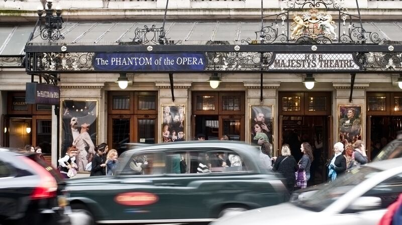 Take a break in London and head to Her Majesty’s Theatre in Haymarket, where Phantom of the Opera is currently playing