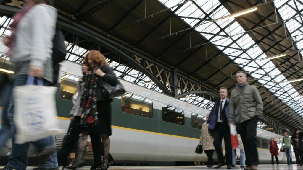 Connolly Station: woman suffered rib fractures and collapsed lung in fall. Photographer: Dara Mac Dónaill
