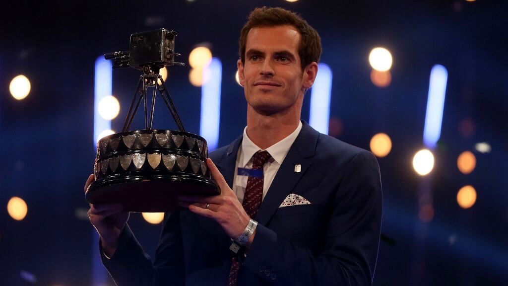 Winner of 2015 Sports Personality of the Year Andy Murray. Photo: Niall Carson/PA Wire