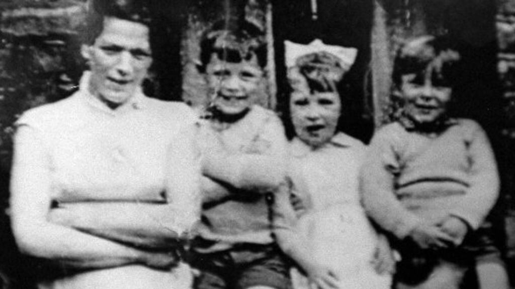 Jean McConville pictured with three of her children shortly before she disappeared in 1972.