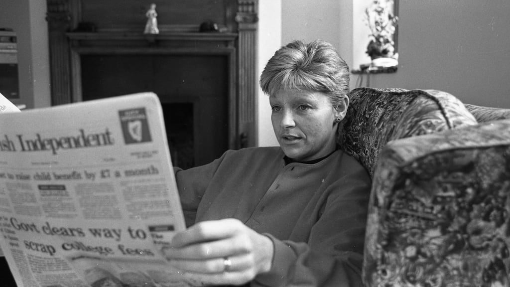 Gangland murder: Veronica Guerin in June 1996, shortly before the John Gilligan gang killed her. Photograph: Dave Conachy/INM/Getty