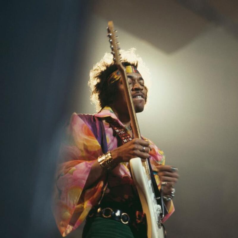 Jimi Hendrix at the Royal Albert Hall in London in 1969. Photograph: David Redfern/Redferns