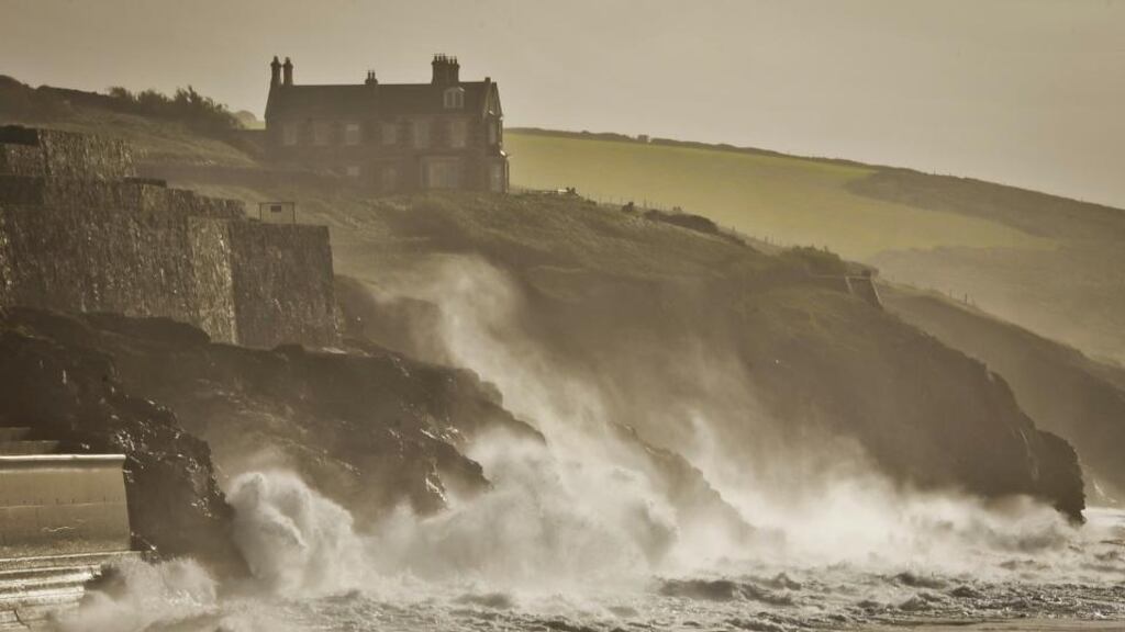 Rough seas at Porthleven, Cornwall, as England and Wales endured a battering in late October. Photograph: Ben Birchall/PA