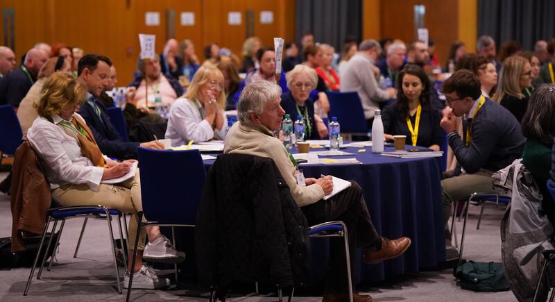 A recent meeting of the Citizens' Assembly, on drug use. The assembly is due to discuss the future of education in the coming months. Photograph: Niall Carson/PA Wire