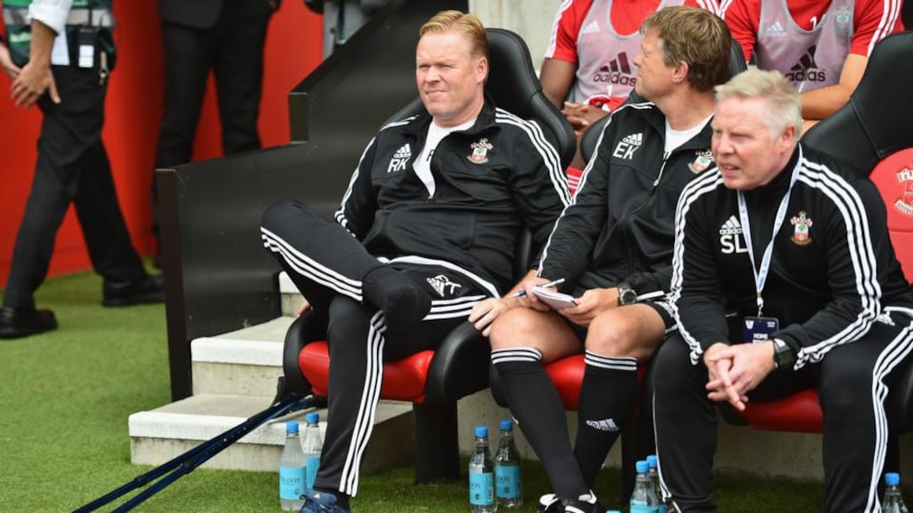 Ronald Koeman brings his Southampton team into Europa League action tonight. Photograph: Christopher Lee/Getty Images