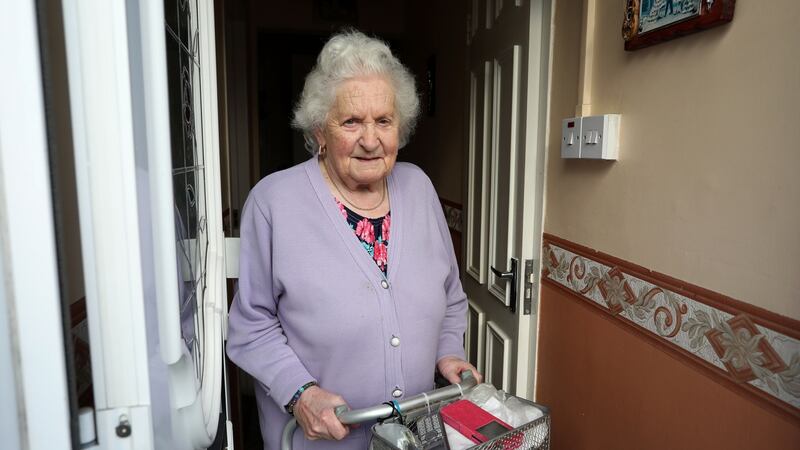 Oliver Bond Flats resident Nora Dodd (93). Photograph: Crispin Rodwell