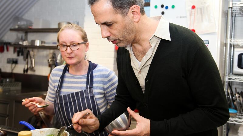 Chef Esme Howarth and Yotam Ottolenghi. Photograph: Joanne O’Brien