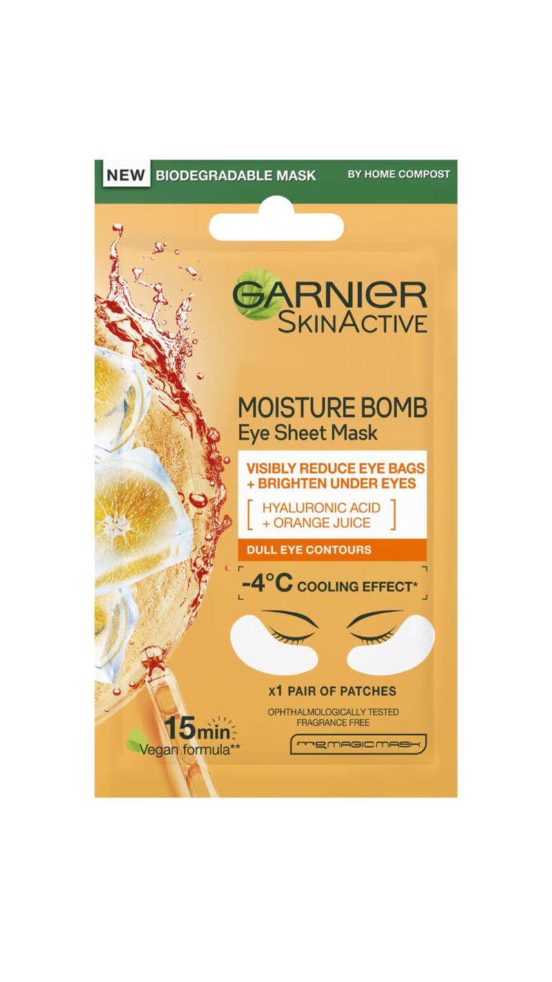 Garnier Moisture Bomb with Hyaluronic Acid and Orange Juice. €4.99 from Boots
