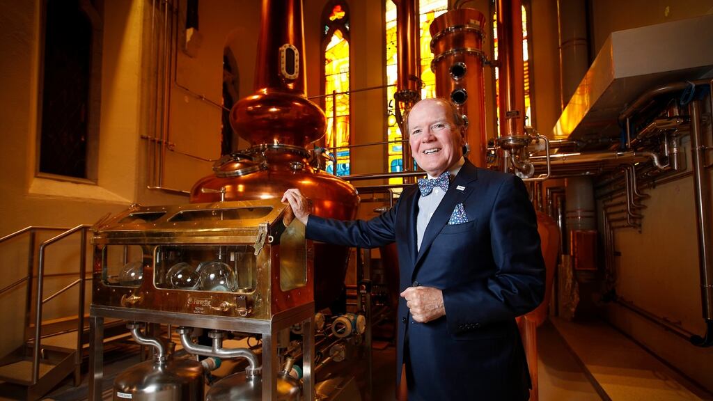 The late Pearse Lyons at Pearse Lyons Distillery on  James’s Street: predicted algae was going to be a “game-changer” in science.  Photograph: Conor McCabe Photography