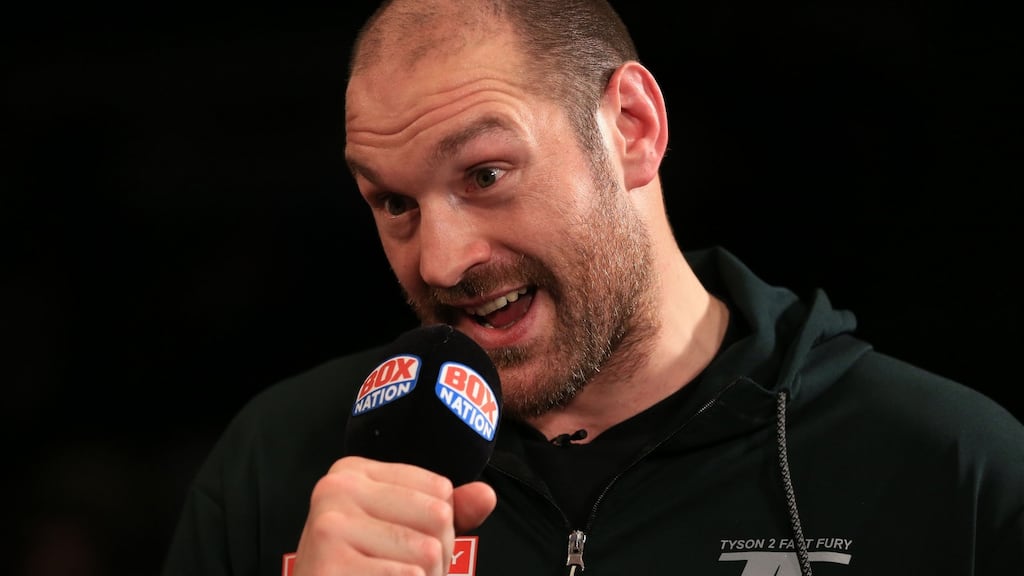 Tyson Fury is eager to take on Anthony Joshua after his victory over Wladimir Klitschko. Photograph: PA