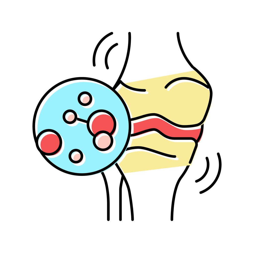 Symptoms include persistent joint pain; early-morning stiffness; redness, swelling and heat over the joint