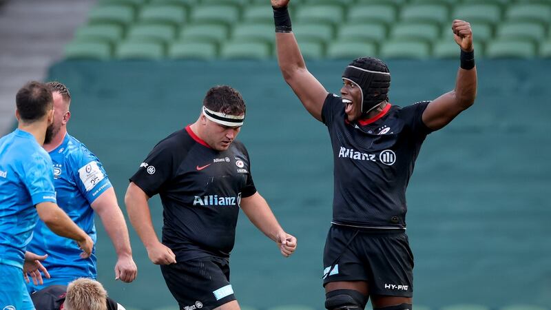 There will be no Saracens to end Leinster’s challenge this year. Photograph: Billy Stickland/Inpho