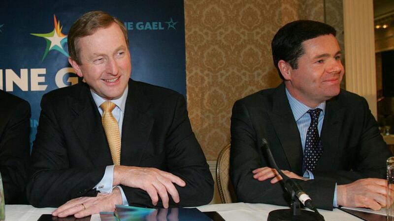Fine Gael and Labour believe they have won significant concessions from IAG and a sale of the State’s 25 per cent stake in Aer Lingus is looking increasingly likely. Minister for Transport Paschal Donohoe (right) is to present a report on the deal to Cabinet later, Taoiseach Enda Kenny confirmed. Photograph: Brenda Fitzsimons/The Irish Times.