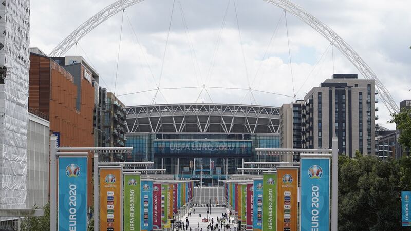 Wembley will host the semi-finals and final of Euro 2020. Photograph: Niklas Halle’n/Getty/AFP