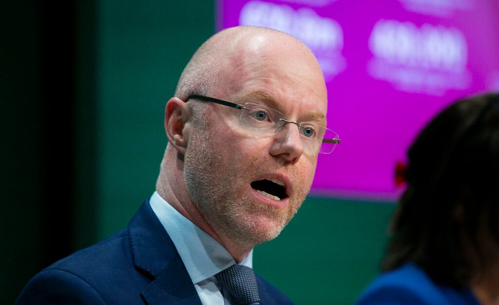 Minister for Health Stephen Donnelly said priority would be given to overtime and increases in capacity so that the waiting list target can be met. Photograph: Gareth Chaney/ Collins Photos