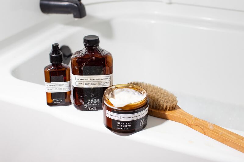 Crabtree and Evelyn Spiced Honey Bath Syrup.