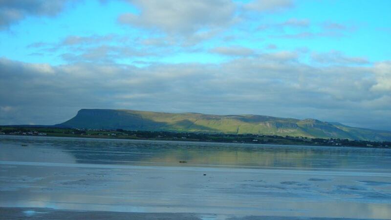 Ben Bulben viewed from the causeway to Coney Island