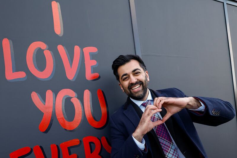 Humza Yousaf has pitched himself as the protector of the socially progressive approach favoured by outgoing SNP leader Nicola Sturgeon. Photograph: Jeff J Mitchell/Getty Images