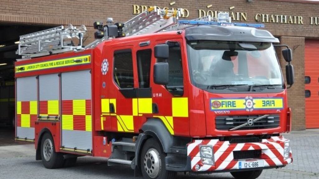 Two units of Limerick Fire and Rescue Service from Newcastle West fought the fire. Photograph: Fire Ireland