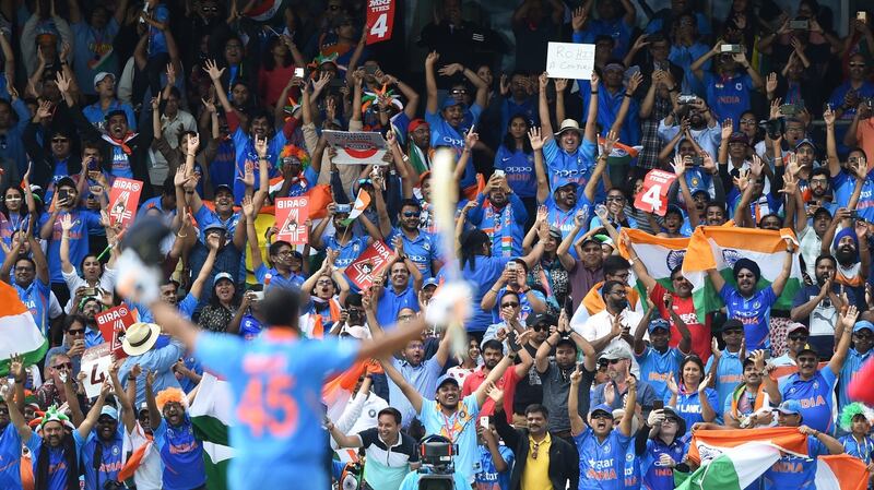 Rohit Sharma made another century as India beat Sri Lanka at Headingley. Photograph: Nathan Stirk/Getty