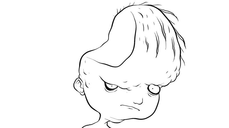 His drawing of Dear David. Illustration: Adam Ellis