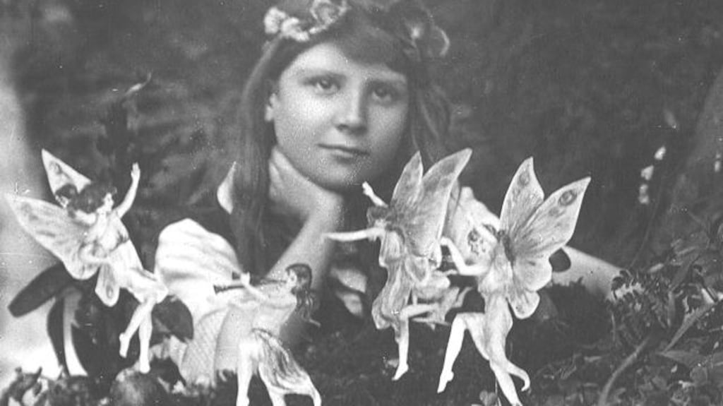 The first Cottingley photograph, a family practical joke that fooled Arthue Conan Doyle and then a nation