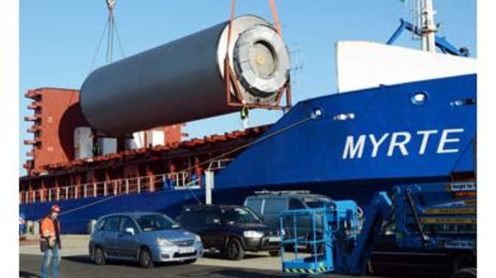 Diageo's brewing vessels arriving in in Dun Laoghaire harbour yesterday. Photograph: Cyril Byrne/The Irish Times