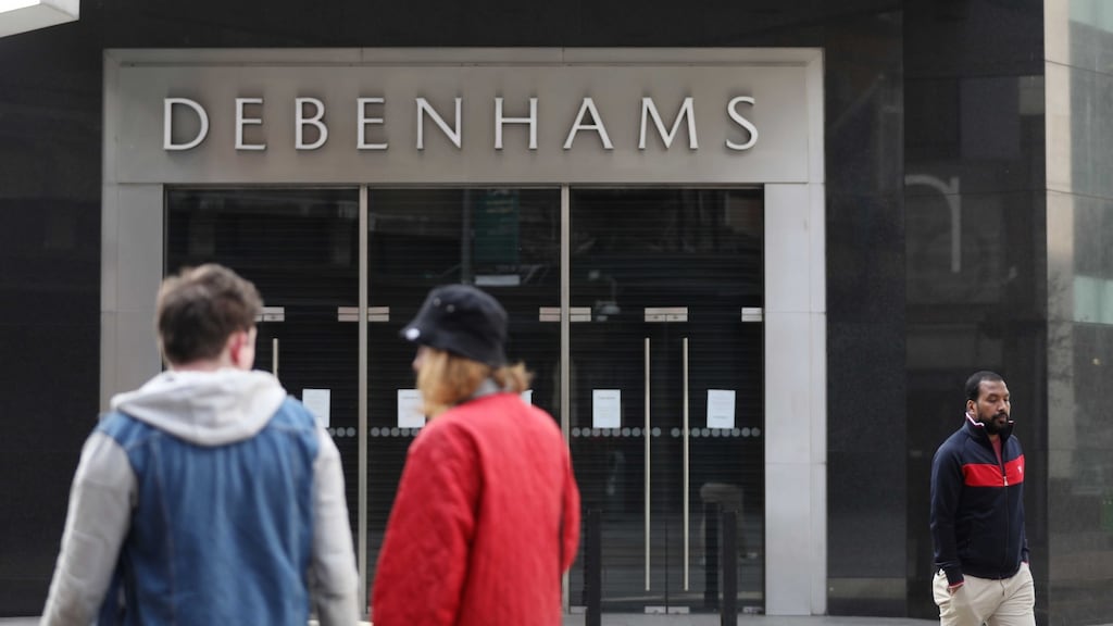 Debenhams on Henry Street in Dublin on Thursday. The retail chain has announced that it is permanently closing all its stores in the Republic. Photograph: Leah Farrell/RollingNews.ie