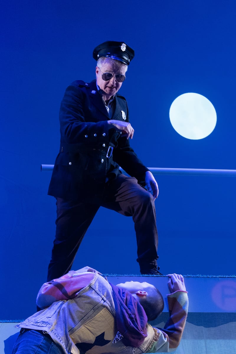 Orla Scally and Damian Kearney in The Summer I Robbed A Bank.Photograph: Darragh Kane