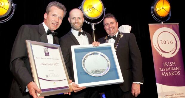 Alain Kerloc’h of Ox in Belfast, winner of the Best Restaurant Manager at the Irish Restaurant Awards, 2016. Photo by Paul Sherwood
