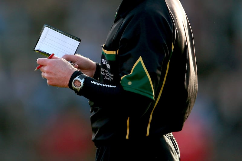 At this year’s congress, the minimum suspension for assaulting match officials was increased to two years. Photograph: Cathal Noonan/Inpho