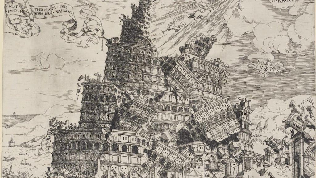 Fall of the Tower of Babel by Cornelis Anthonisz: The “normality” we are used to is fragile. Should we try to get back to it? Photograph: Trustees of the British Museum