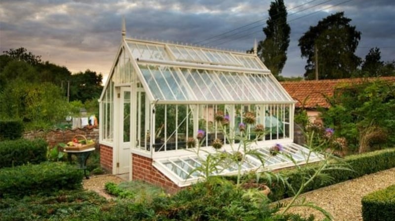 The classic Victorian-style Scotney glasshouse, one of the Alitex National Trust range