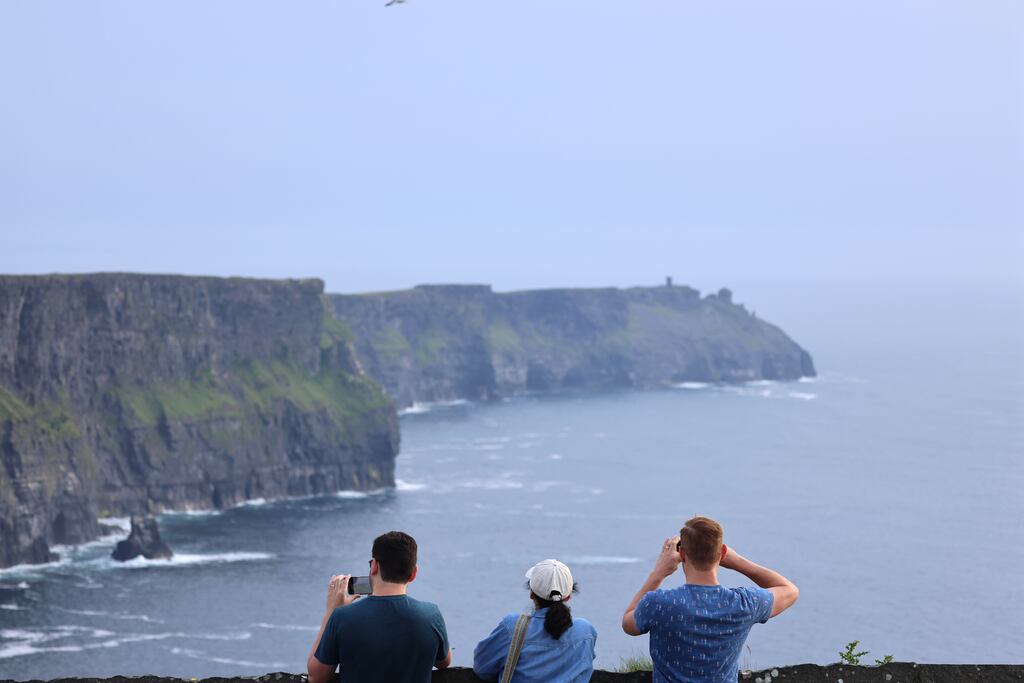 For many US tourists, visiting Ireland is a quick four days with stops in Dublin and Galway and at the Cliffs of Moher before heading off to 'do Europe'. Photograph: Dara Mac Dónaill
Photograph: Dara Mac Donaill / The Irish Times