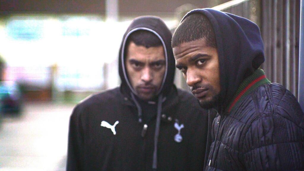 Picking up pieces: Marcus Knox Hooke and Kurtis Henville in The Hard Stop