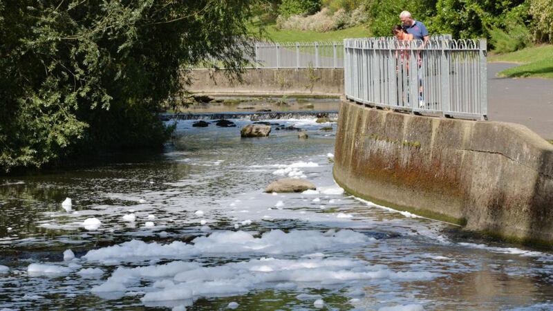 Dublin City Council and Inland Fisheries Ireland are investigating the source of pollution, which has killed hundreds of fish in the River Tolka on Dublin’s northside.  Photograph: Alan Betson / The Irish Times