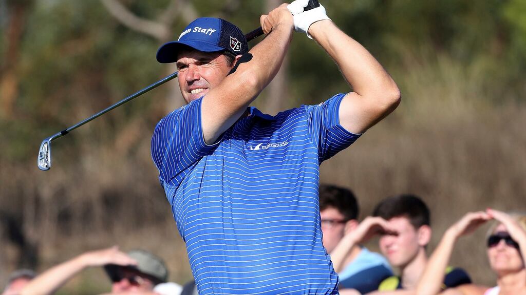 Padraig Harrington will be there for the weekend in Portugal but he sits a long way off the lead. Photo: Luis Forra/PA