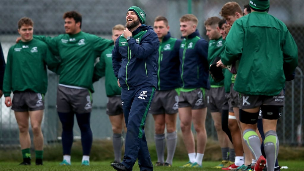 Dave Howarth is loving life at Connacht and taking the positives from rugby’s three month shutdown. File phtoograph: Inpho