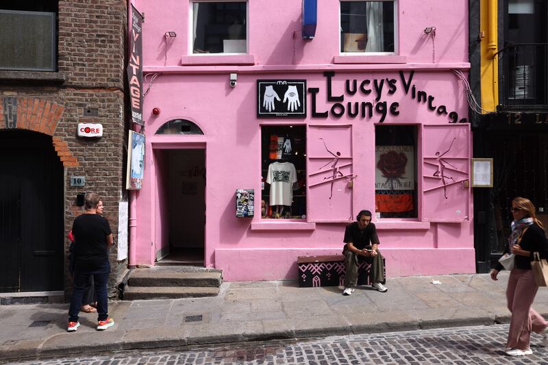 Lucy’s Lounge, Fownes Street, Temple Bar. Photograph: Dara Mac Dónaill