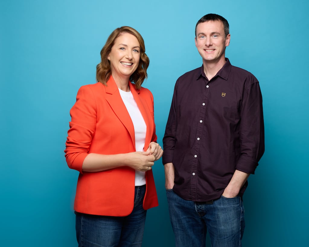 Katie Hannon and Colm Ó Mongáin, new presenters of Radio 1 Drivetime. Photograph: RTÉ
