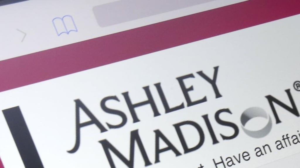 The homepage of the Ashley Madison website. Per capita only the Swiss and the Spaniards exceed us Irish as Ashley Madison “love rats”