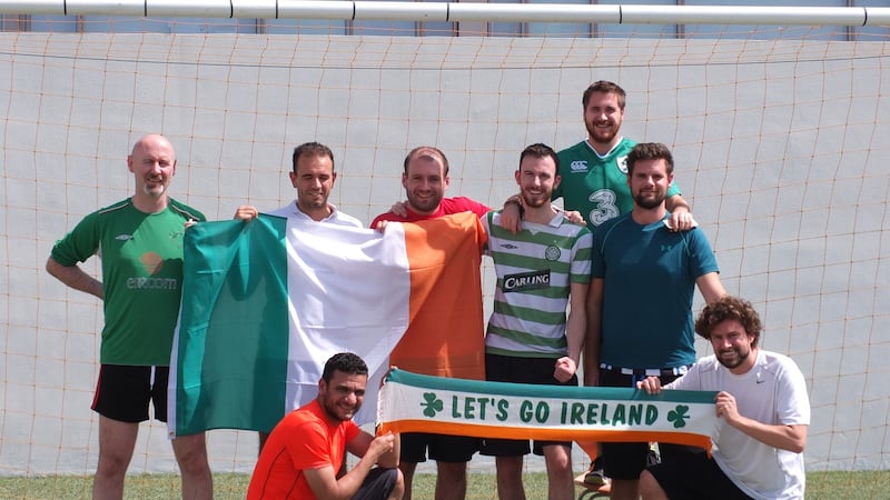 In Qatar: Eddie Dowling (Rathdowney, Co Laois), Mark Havelock (England), Brian Van Mierlo (Canada), Eamonn Gregory (Greystones, Co Wicklow), Tom Griffiths (Wales), Jack Magner (Malahide, Dublin), Sameh Issa (Egypt), and Mike Cox (US).
