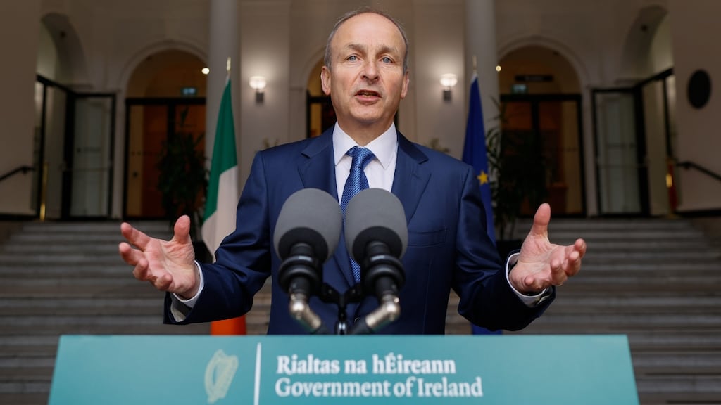Taoiseach Micheál Martin at Government Buildings in Dublin on August 31st announcing plans to lift most remaining Covid-19 restrictions. Photograph: Julien Behal/PA Wire