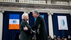 New major of New York de Blasio gives first address