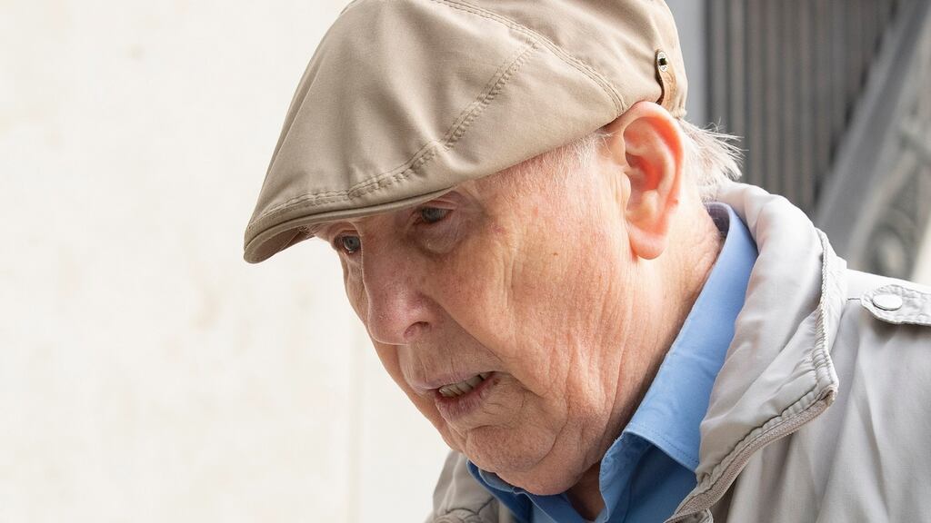 Michael Shine (86), of Ballsbridge, Dublin, arrives in court on Friday. Photograph: Collins Courts