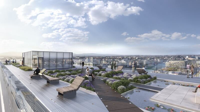 Estate agents are looking for tenants for the yet-to-be-built tower